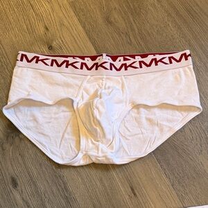 Michael Kors White Briefs with Red Waistband